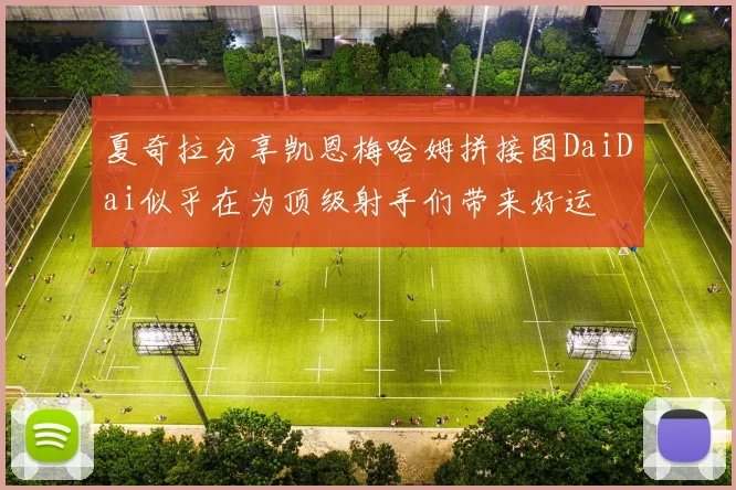 夏奇拉分享凯恩梅哈姆拼接图DaiDai似乎在为顶级射手们带来好运